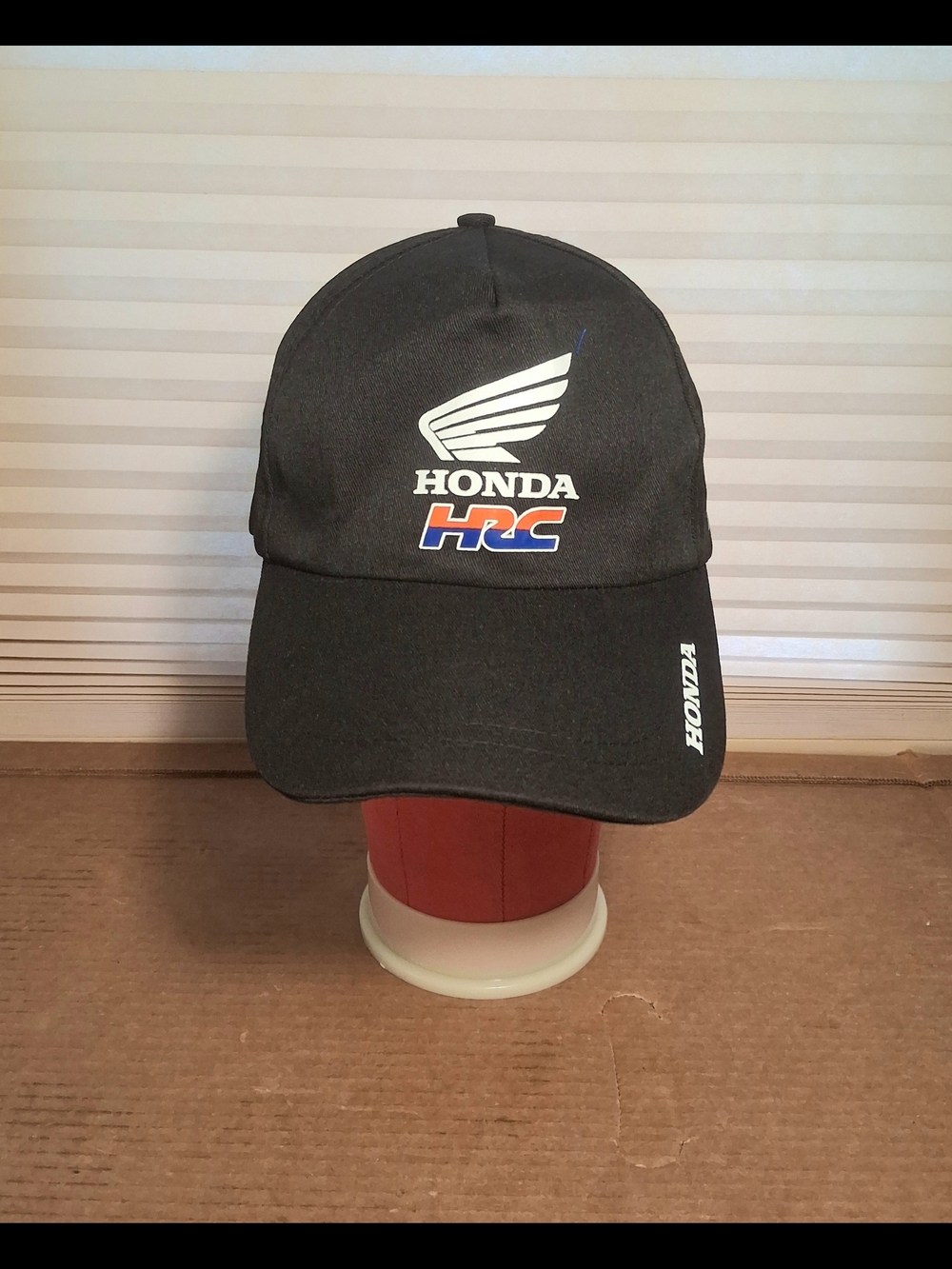Honda HRC Black Baseball Cap with Wing Logo